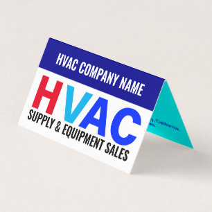 Försäljning av utrustning och tillbehör - HVAC Visitkort