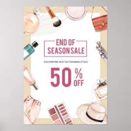 Försäljning av vattenfärg Mode Poster