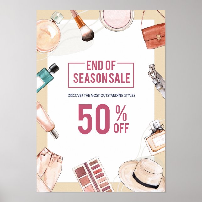 Försäljning av vattenfärg Mode Poster (Framsidan)