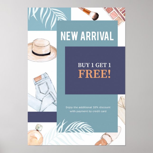 Försäljning av vattenfärg Mode Poster (Framsidan)