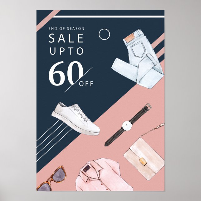 Försäljning av vattenfärg Mode Poster (Framsidan)