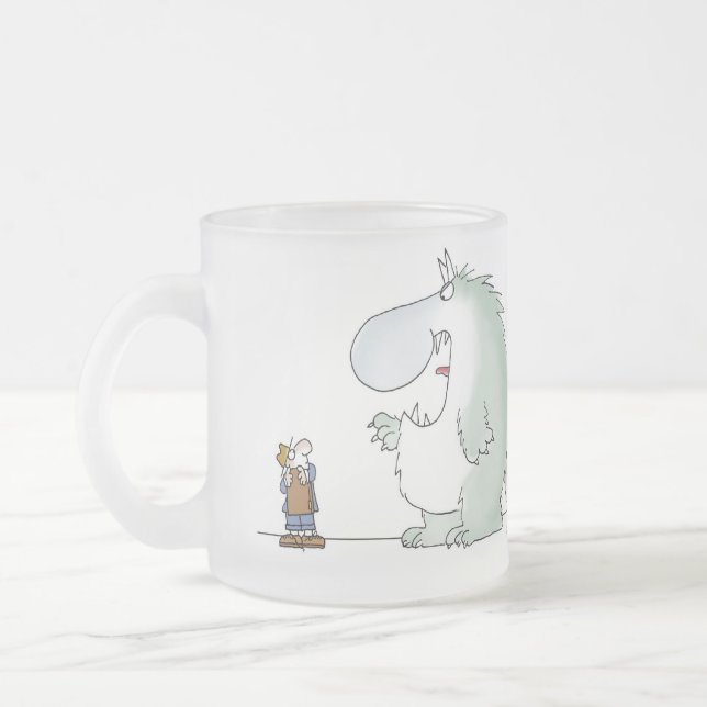 Försäljning börjar när kunden säger nej frostad glasmugg (Vänster)