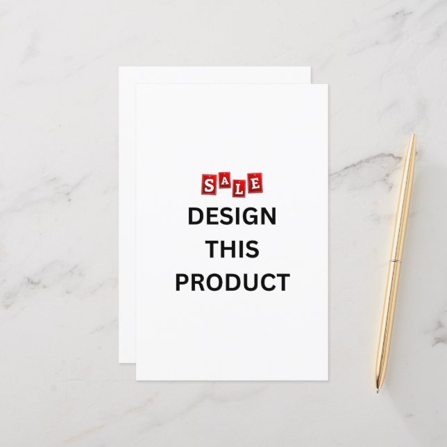 FÖRSÄLJNING! Pappra Lakan - 5,5 tum x 8,5 tum - An (Fram/Back In Situ)