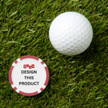 FÖRSÄLJNING! Poker Chip - Red - Anpassningsbar