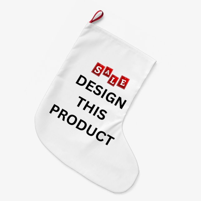 FÖRSÄLJNING! Stora lager - borstad poly - 2 sidor Stor Julstrumpa (Framsidan (Hängande))