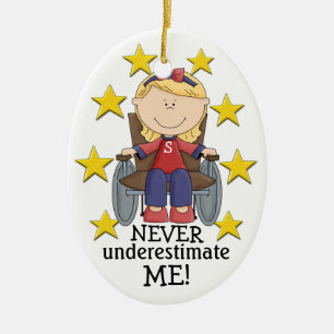 FÖRSÄLJNING! Underskatta aldrig mig - SRF Julgransprydnad Keramik