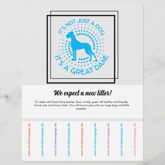 Försäljning Valpar Flyer (Framsidan)