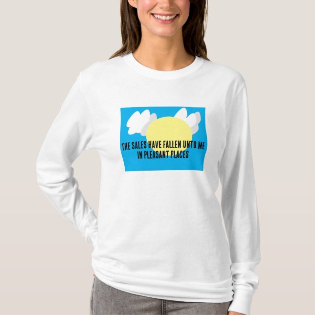 Försäljningen har sjunkit ner till mig. t shirt (Framsida)