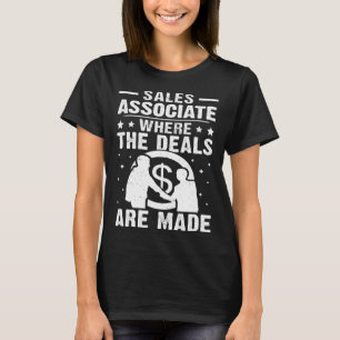 Försäljningsassociat där erbjudanden görs t shirt