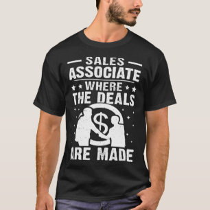 Försäljningsassociat där erbjudanden görs t shirt