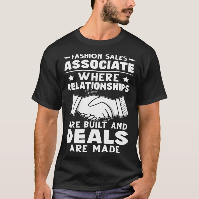 Försäljningsassociation för mode där relationer är t shirt (Framsida)