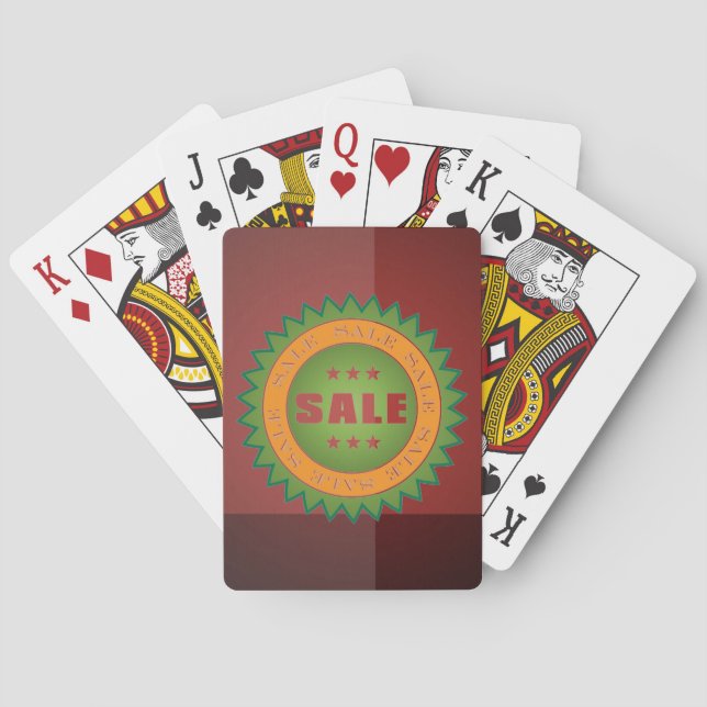 Försäljningsetikett Casinokort (Baksidan)