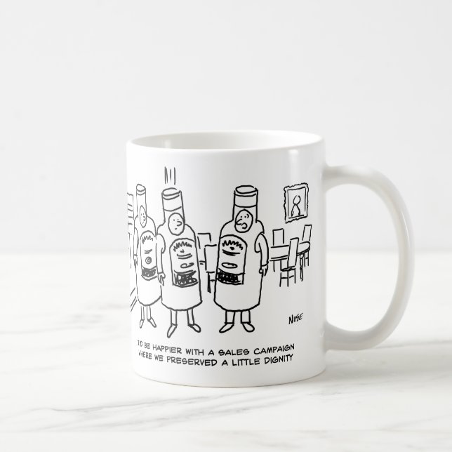 Försäljningskampanj som saknar värdighet kaffemugg (Höger)