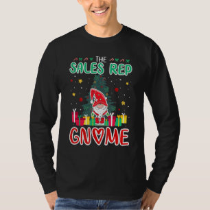 Försäljningsrepresentant Gnome Julgran Grupp Jul M T Shirt
