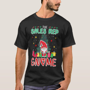 Försäljningsrepresentant Gnome Julgran Grupp Jul M T Shirt