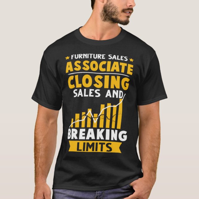 Försäljningssällskap för möbler avslutande försälj t shirt (Framsida)