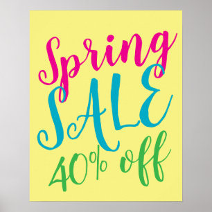 Försäljningsskylt i vår, 40 % av försäljningsskylt poster