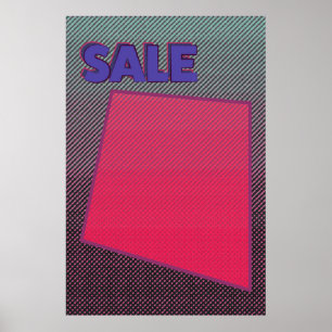Försäljningsskylt Poster Funky Zine Stil