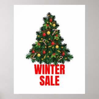 Försäljningsskylt, vinterförsäljningsskylt, julför poster