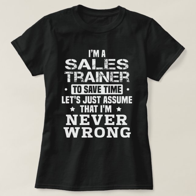 Försäljningsutbildare T Shirt (Design framsida)