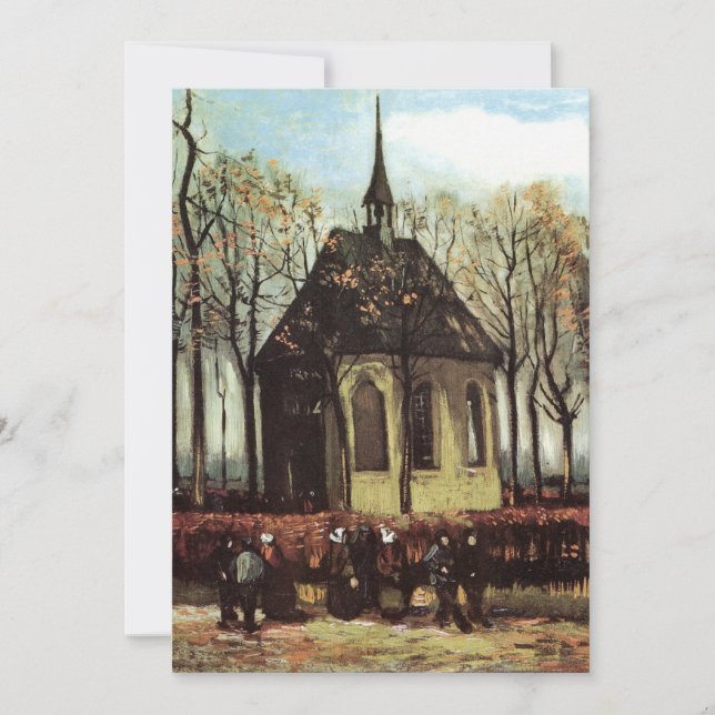 Församling i kyrkan, Nuenen av Vincent van Gogh (Framsida)