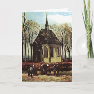 Församling i kyrkan, Nuenen av Vincent van Gogh Kort