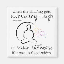 Försämras om det finns data med fast bredd magnet