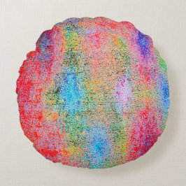 Försämring av färgaden rund kudde