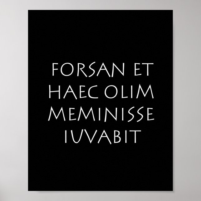 Forsan et haec olim meminisse iuvabit poster (Framsidan)