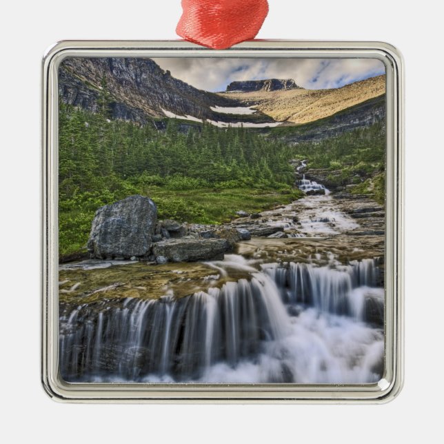 Forsande bäck, Glacier National Park, Julgransprydnad Metall (Framsidan)