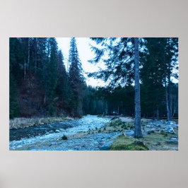 Forsande Bergsström – Vild Natur Rumänien Poster