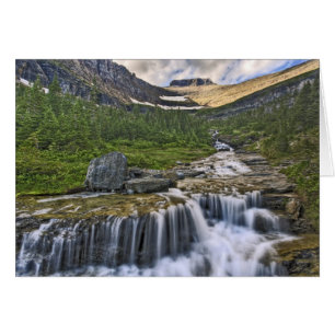 Forsande vattendrag, Glacier National Park, Hälsningskort