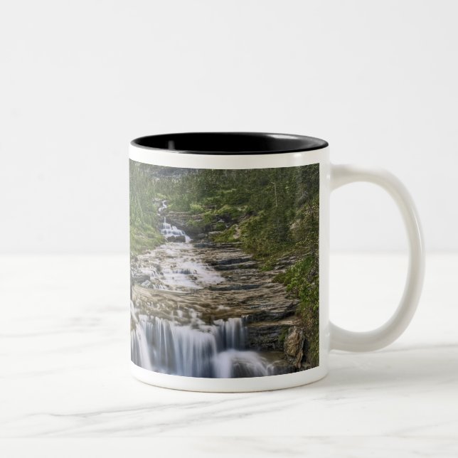 Forsande vattendrag, Glacier National Park, Två-Tonad Mugg (Höger)