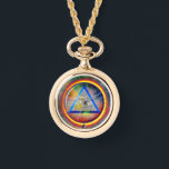 Försändelseledningar för Necklace Watch Armbandsur<br><div class="desc">Försörjningslätten är det cirkulära ring i glödande energi genom vilket Guds öga övervakar allt skapande. Baserat på gammal traditionell konografi förblir det tidlöst som en symbol för allsmäktighet inom den liksidiga triangeln av makt, visdom och medkänsla. Skriv ditt sinne, rengör din själ och hänvisa till din ställe i kosmos kronologi...</div>