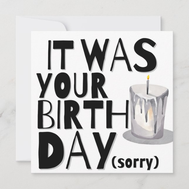 Försänkt födelsedagskort julkort (Framsida)