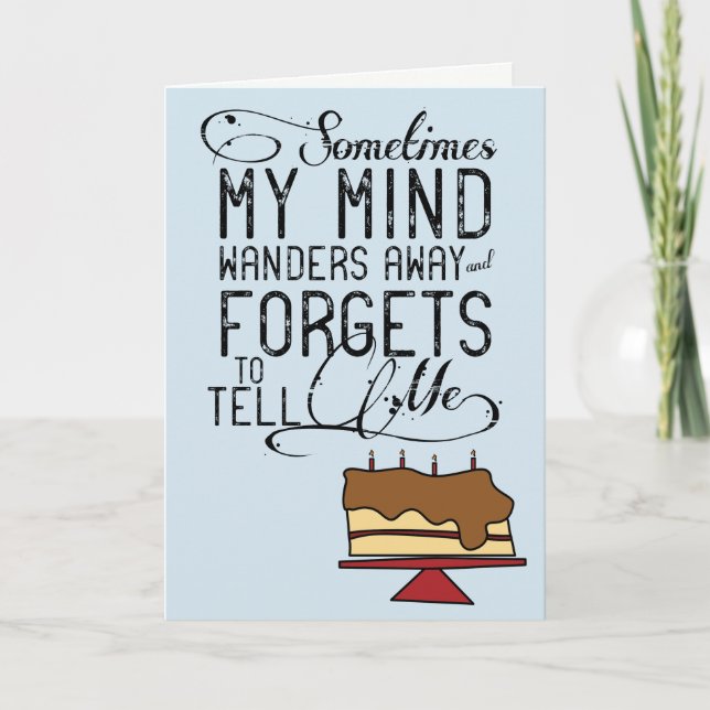 Försänkt födelsedagskort kort (Framsida)