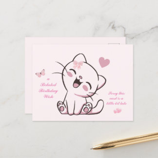 Försänkt födelsedagskort vykort