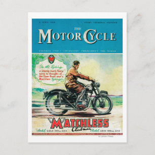 Försättsblad för motorcykel vykort