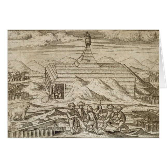 Förse med besättning dödandet och flåbjörnar, hälsningskort (Framsidan Horizontal)