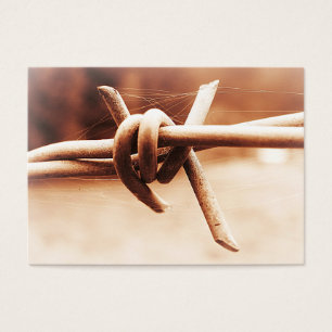 Förse med en hulling ACEO-Sepia - binda tätt upp Visitkort