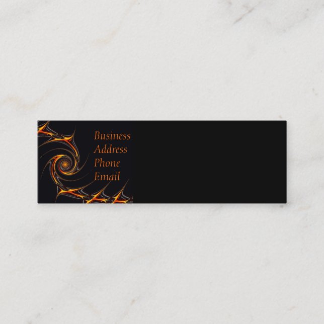 Förse med en hulling - binda coolt mini visitkort (Framsida)