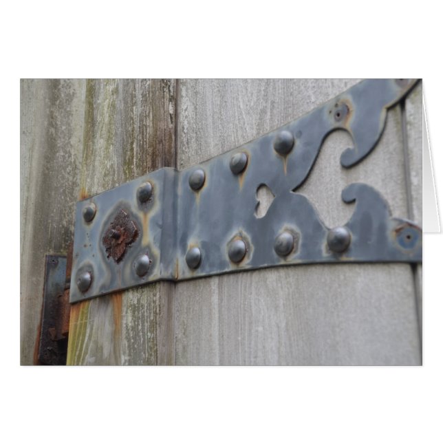 Förse med gångjärn knivar hälsningskort (Framsidan Horizontal)