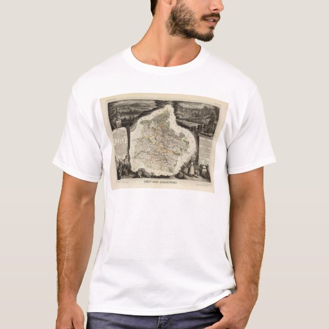 Förse med marginal illustrationer tee shirt (Framsida)