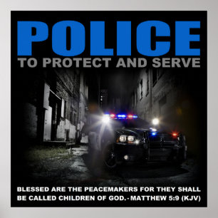 Förse med polis för att skydda och tjäna som poster