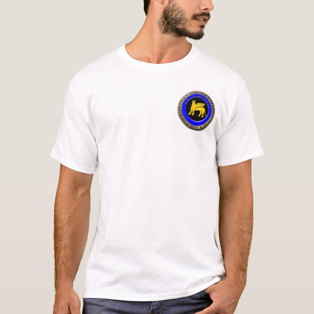 Förse med polis i Irak Tee Shirt (Framsida)