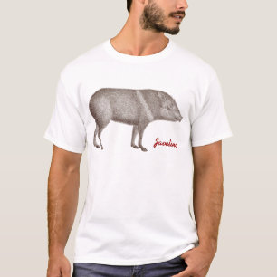 Försedd med krage Peccary - Javelina - Tayaussa - T Shirt