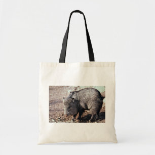 Försedd med krage peccary (javelinaen) tygkasse
