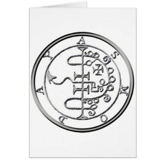 Försegla av Asmoday Asmodeus Hälsningskort