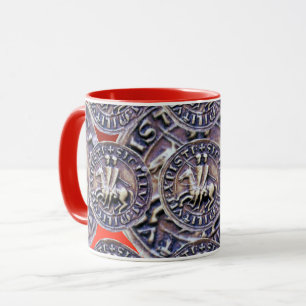 FÖRSEGLA AV de röda RIDDARNA TEMPLAR Mugg