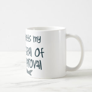 Försegla av godkännande kaffemugg